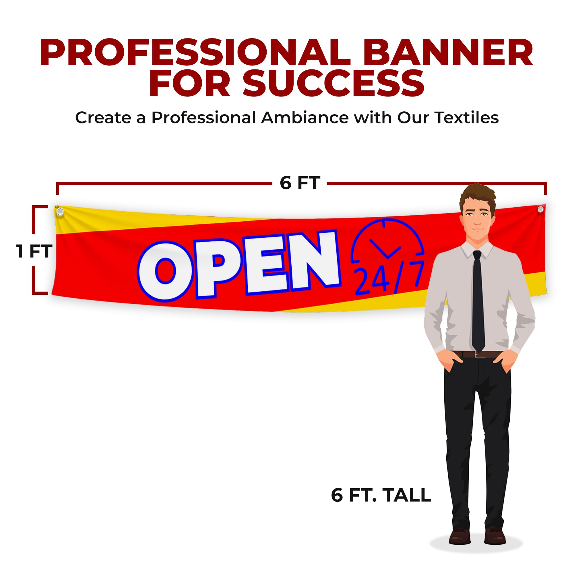 Open 24x7 Large Banner