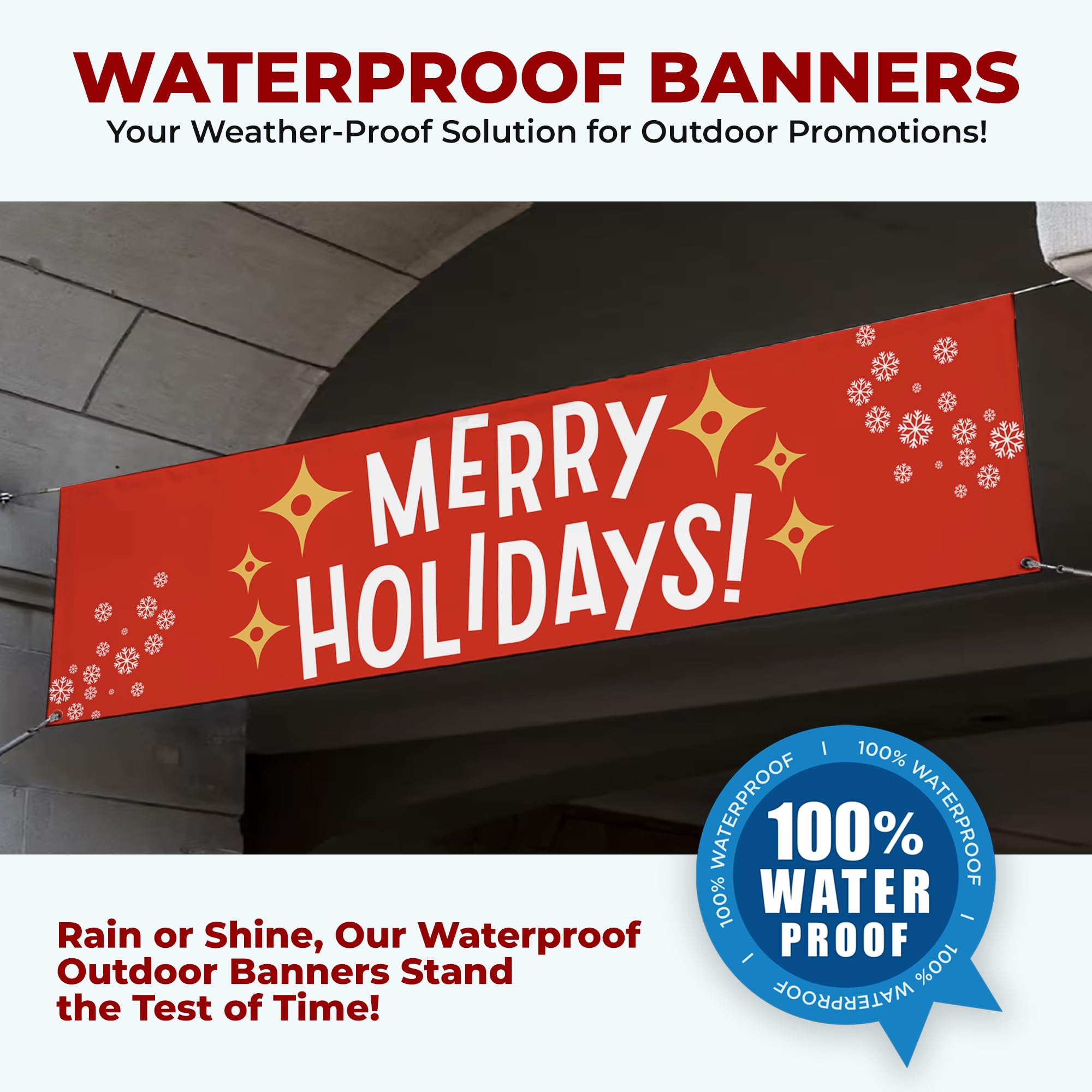 Merry Holidays Large Banner