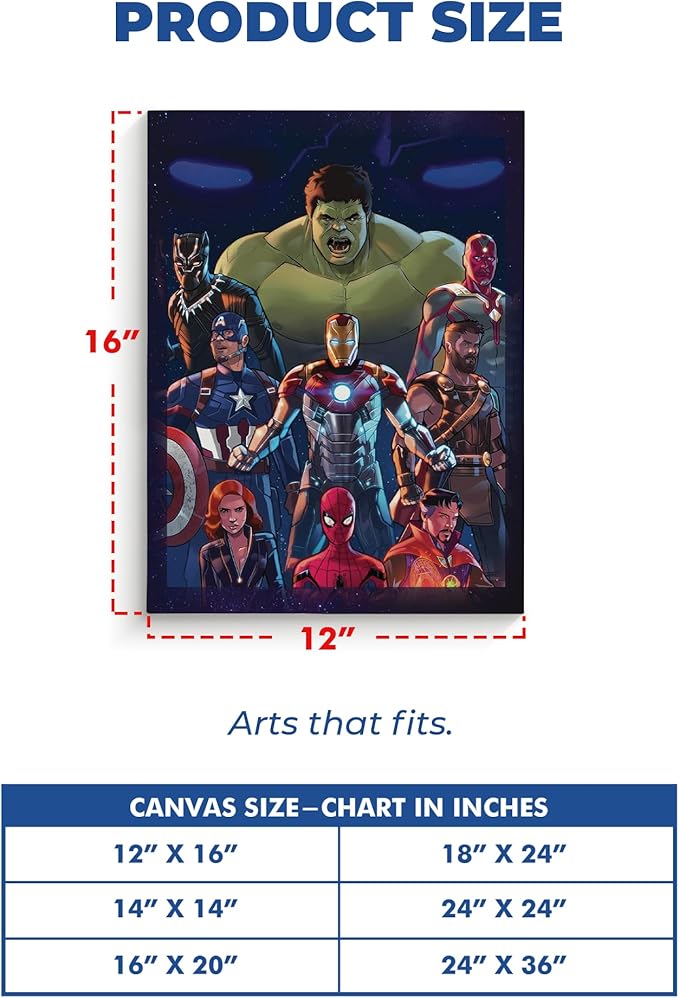 Avengers Wall Canvas 1 Piece