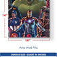 Avengers Wall Canvas 1 Piece Set of 1 - 14x14