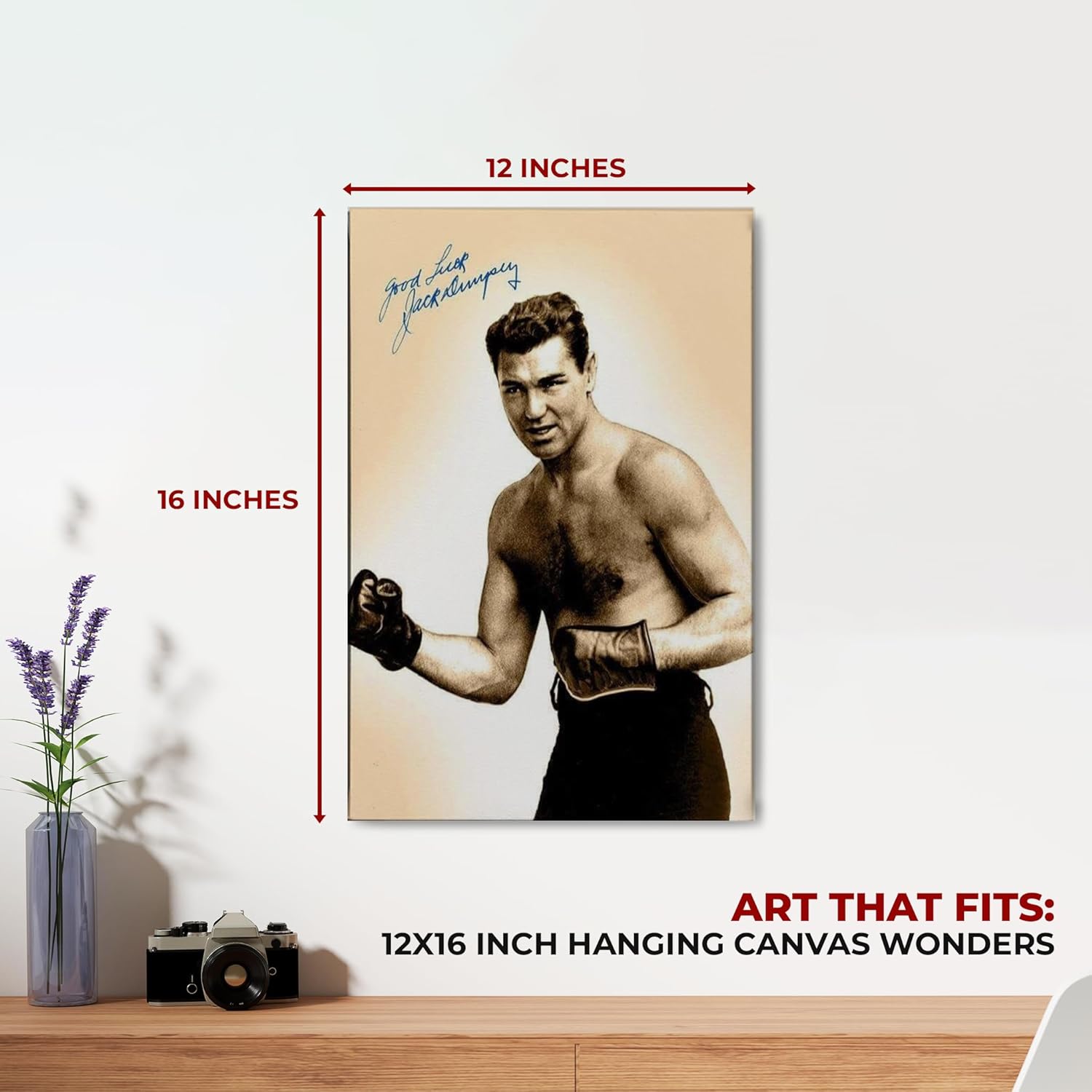 Jack Dempsey Wall Canvas Set of 1