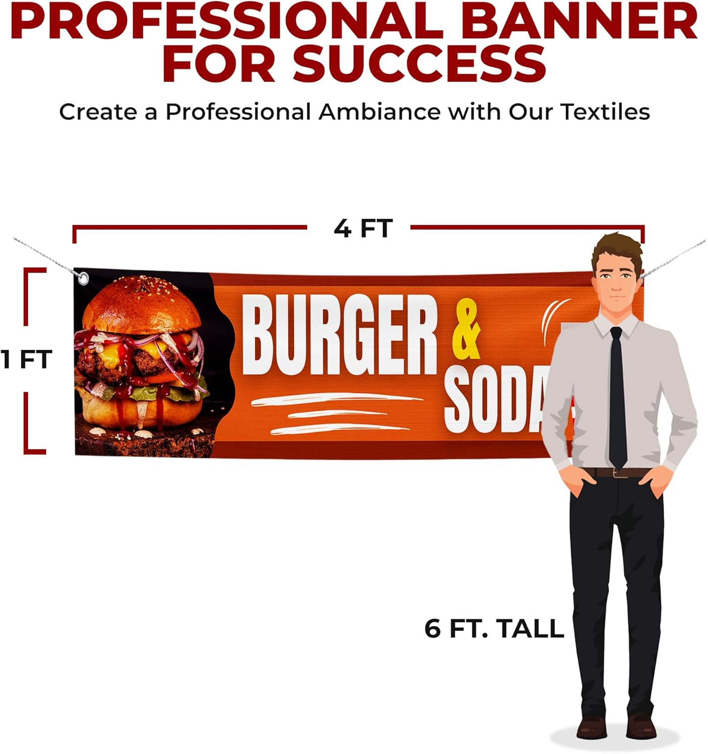 Burger and Soda Large Banner