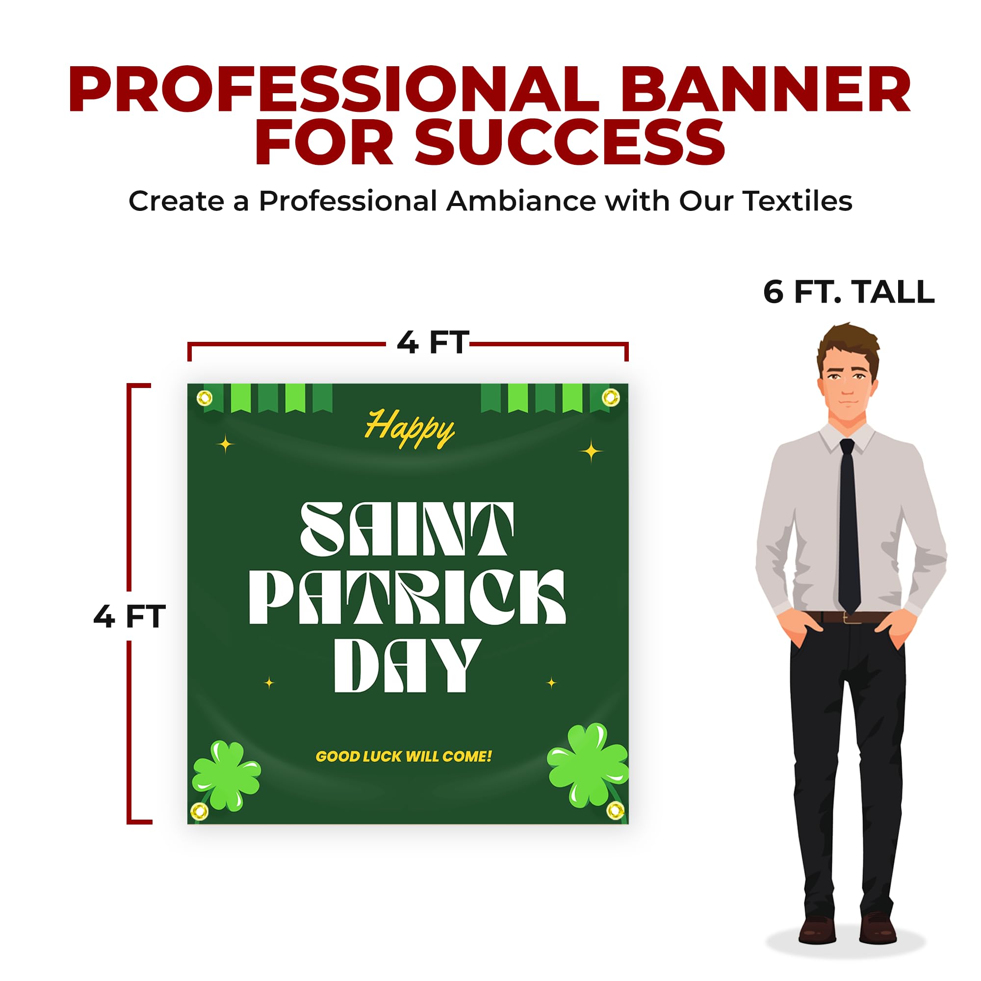 Happy Saint Patrick Day Large Banner