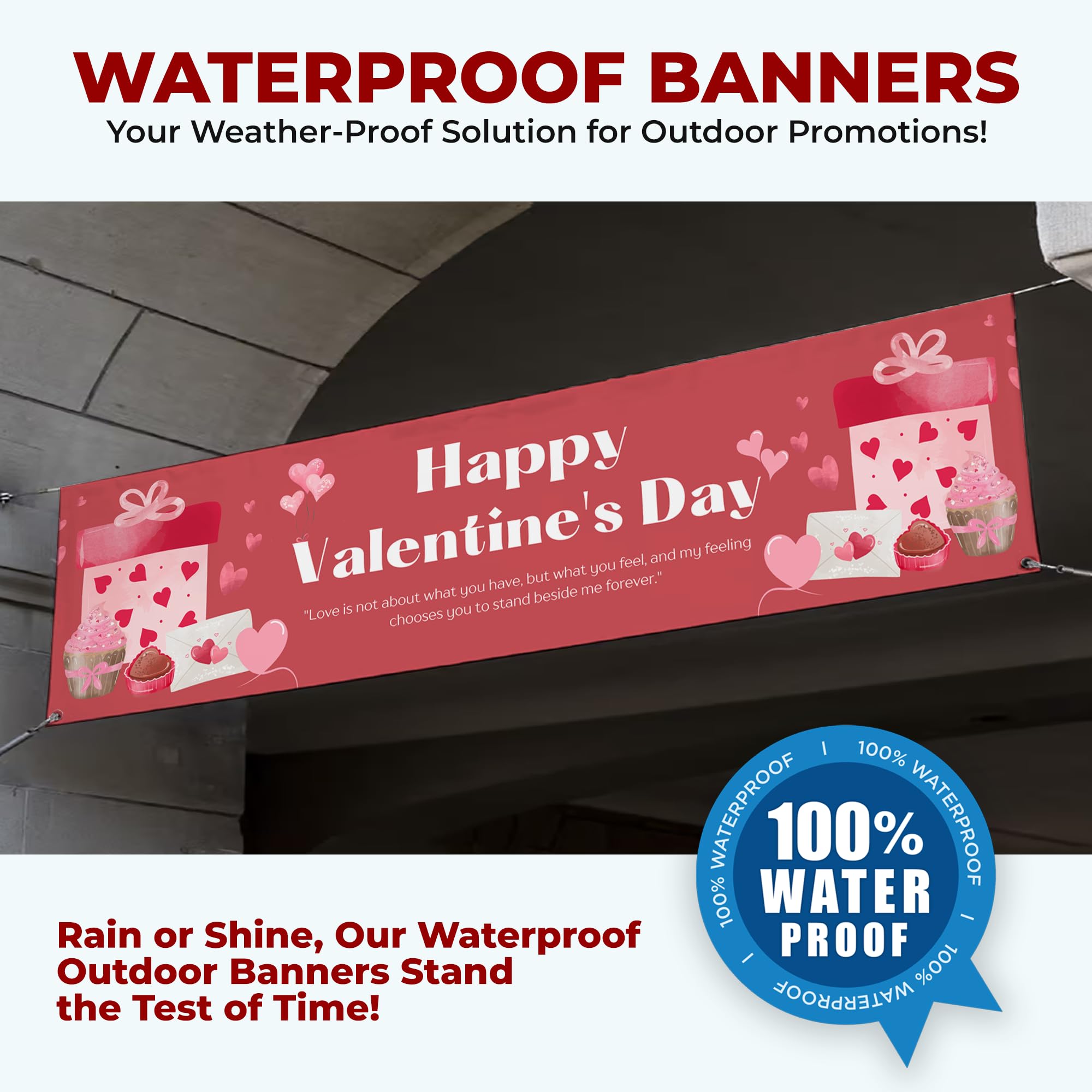 Happy Valentines Day Large Banner