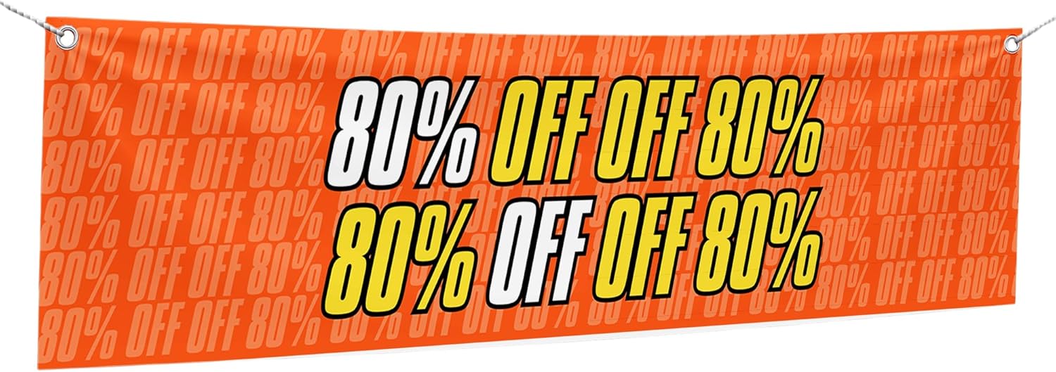 80% Off Large Banner