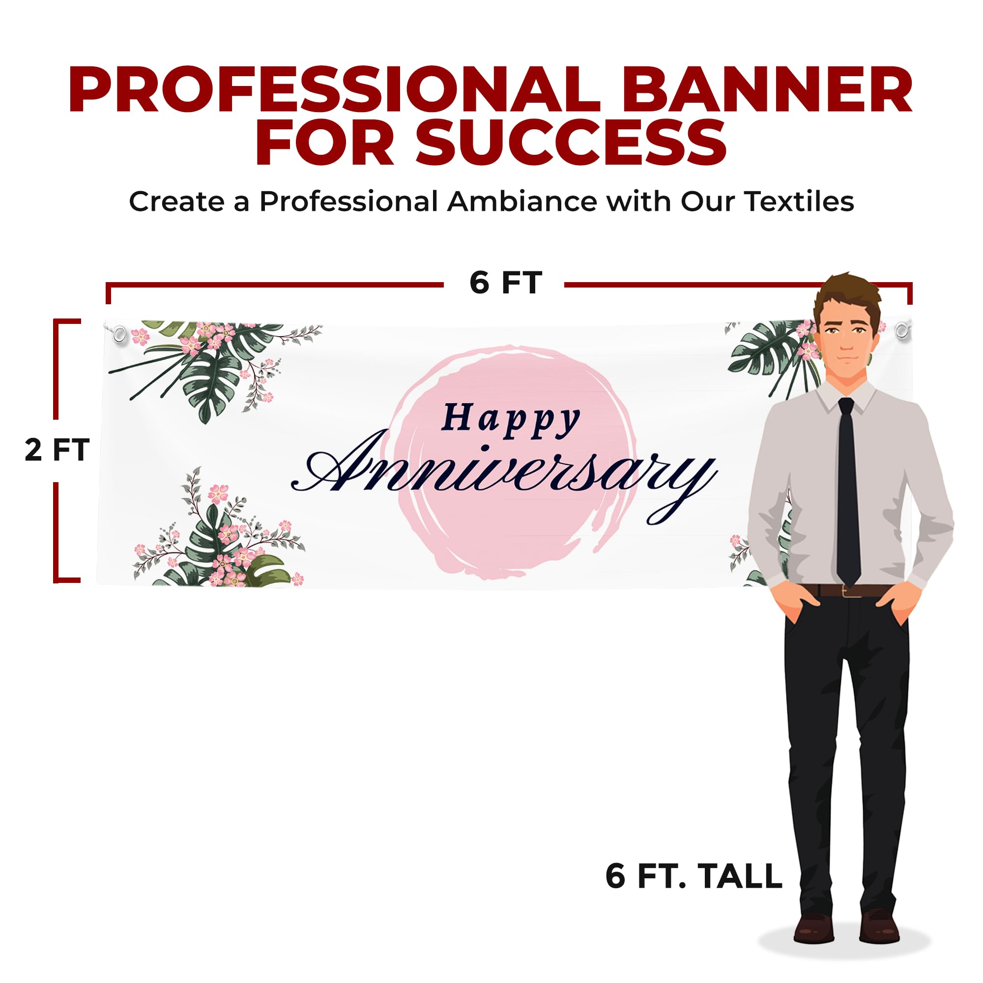 Happy Anniversary Large Banner