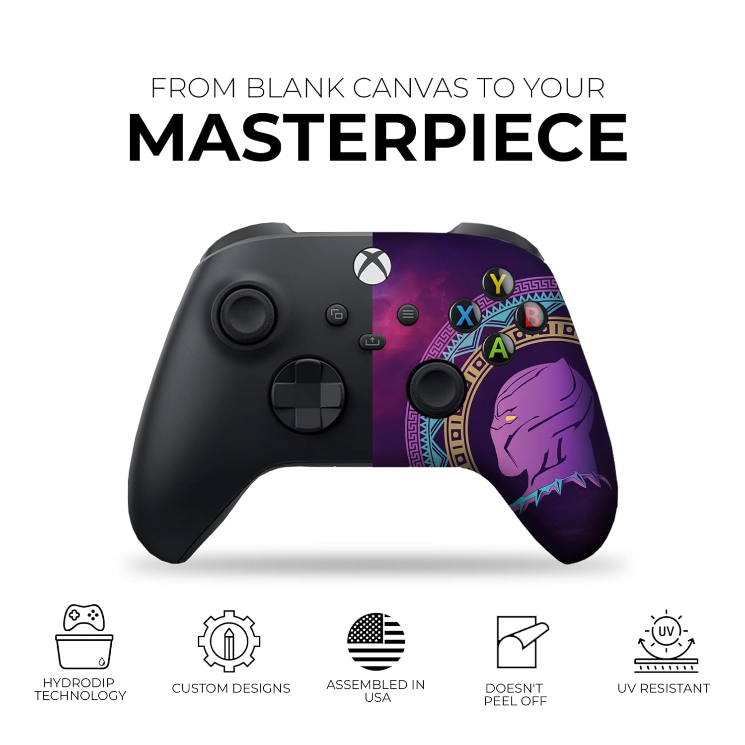 Black Panther Custom Xbox Series X Controller