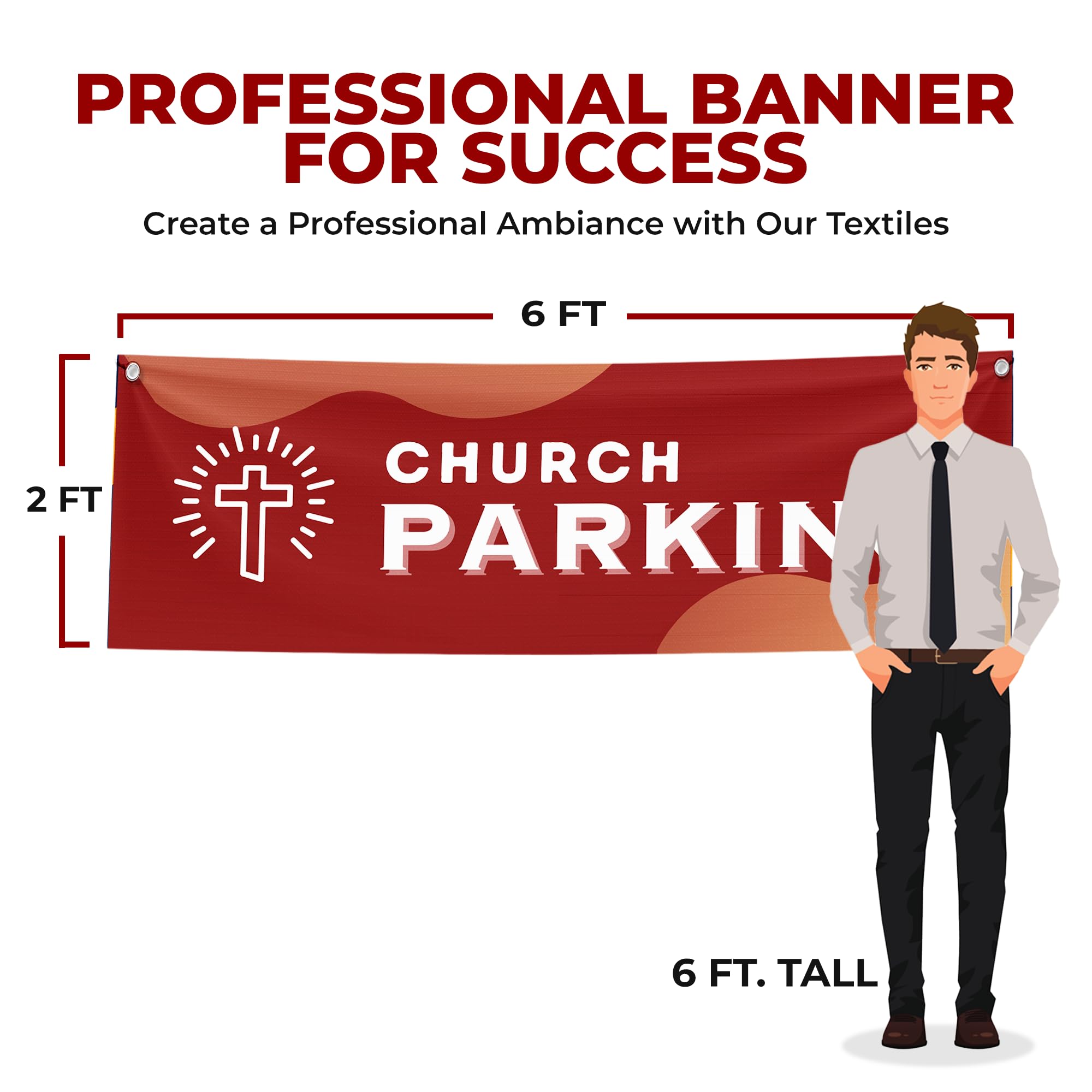 Church Parking Large Banner