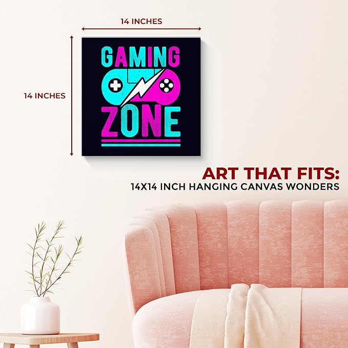 Gaming Zone Wall Canvas Set of 1