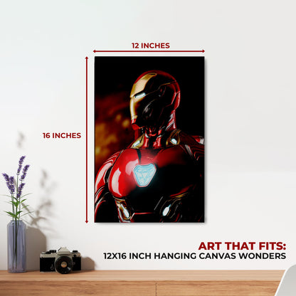 Iron Man Wall Canvas Set of 1 - 12x16