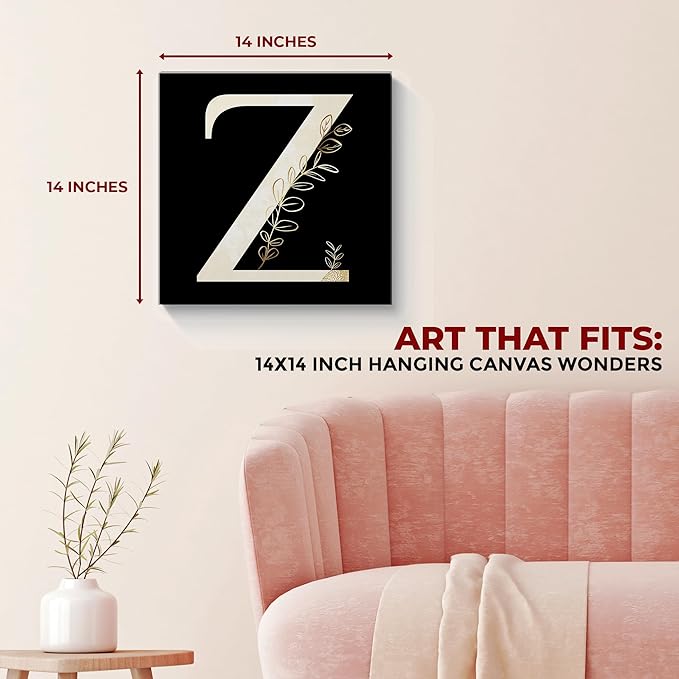 Letter Z Canvas Set of 1