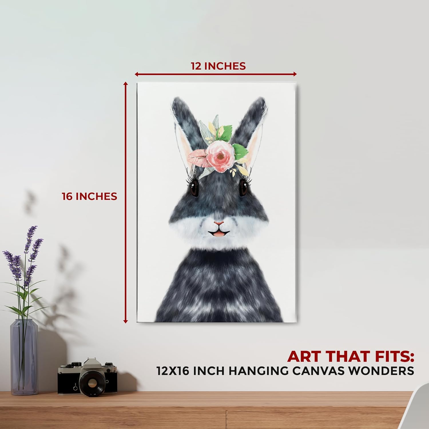 Bunny / Rabbit Wall Canvas Set of 1