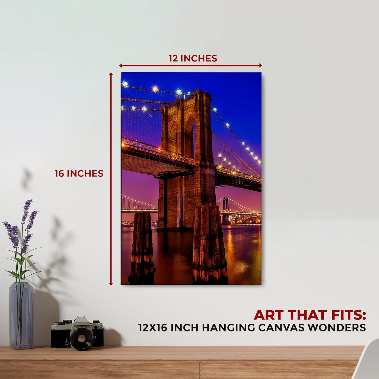 Brooklyn Bridge Wall Canvas Set of 1