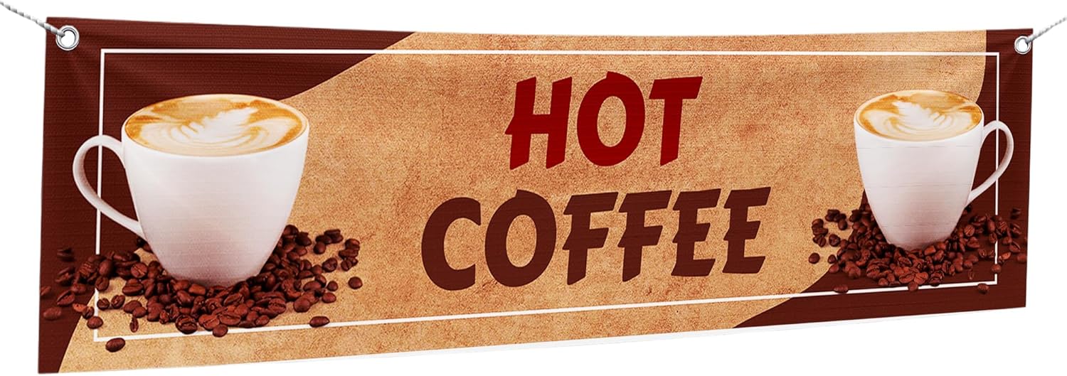 Hot Coffee Large Banner