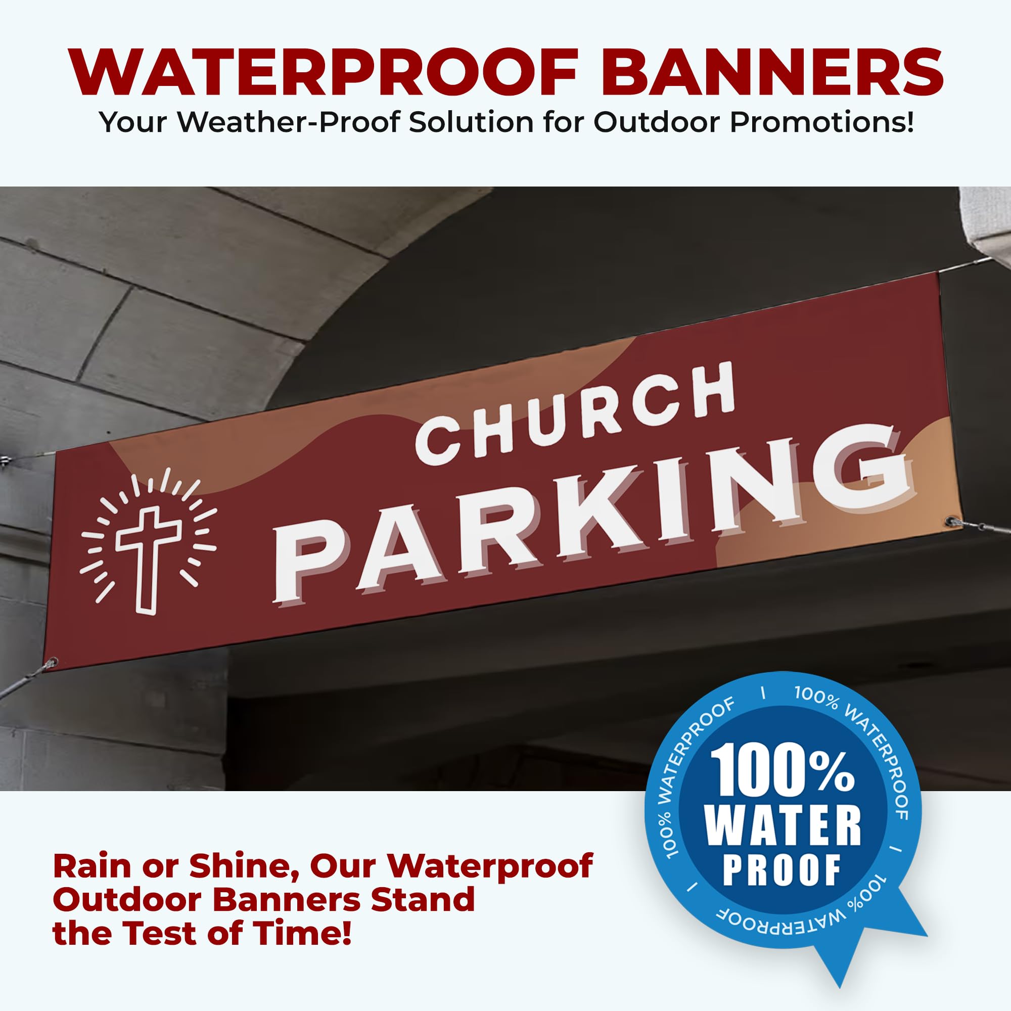 Church Parking Large Banner