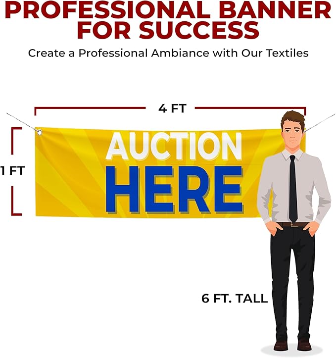 Auction Here Large Banner