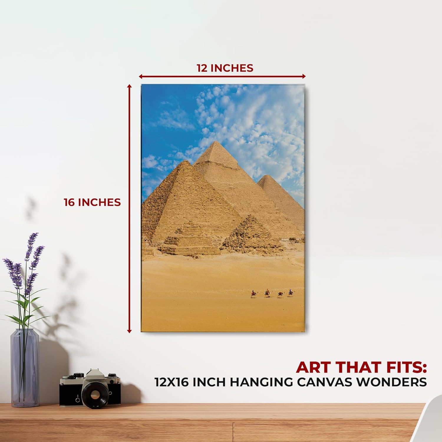 Great Pyramid of Giza Wall Canvas Set of 1