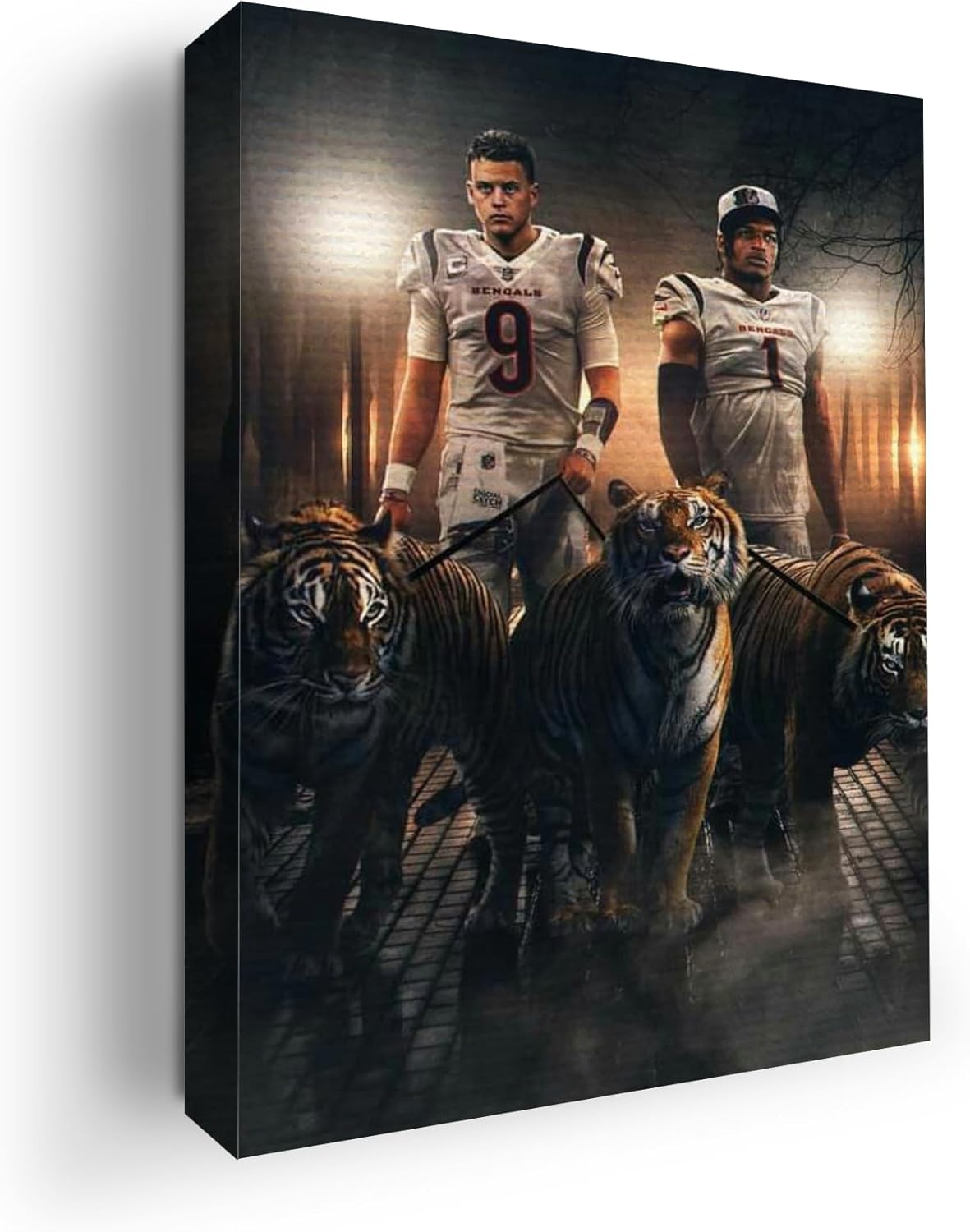 Joe Burrow & Ja'Marr Chase Wall Canvas