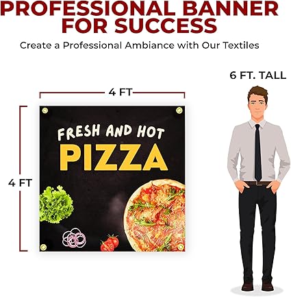 Fresh and Hot Pizza Large Banner