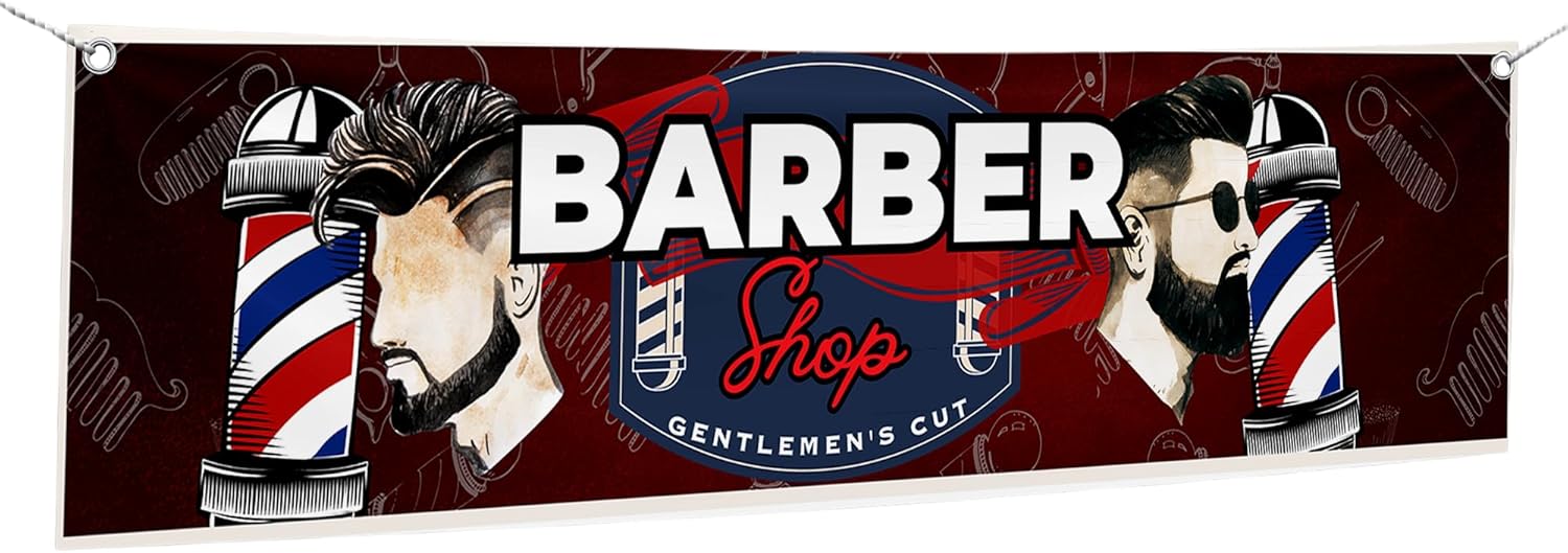 Barber Shop Large Banner