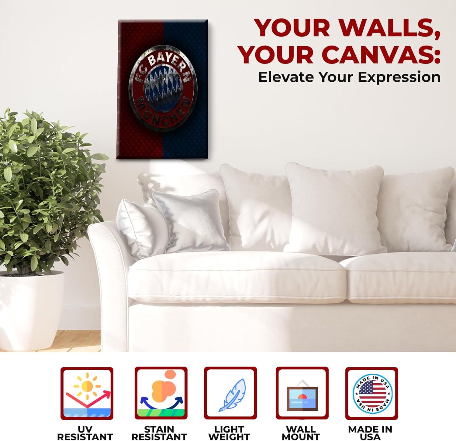 Bayern Munchen Wall Canvas Set of 1