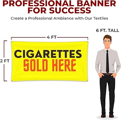 Cigarettes Large Banner