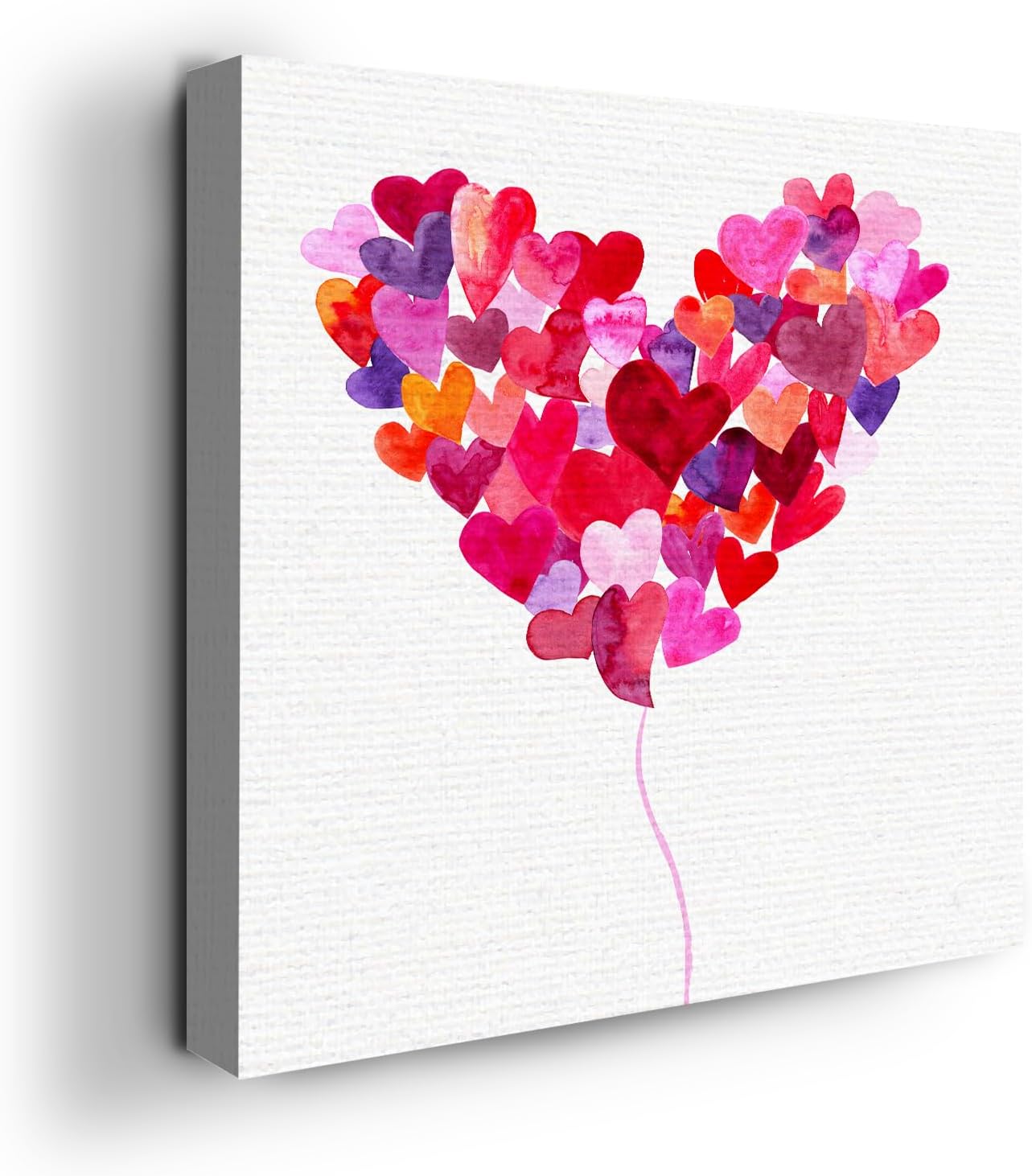 Hearts Wall Canvas Set of 1