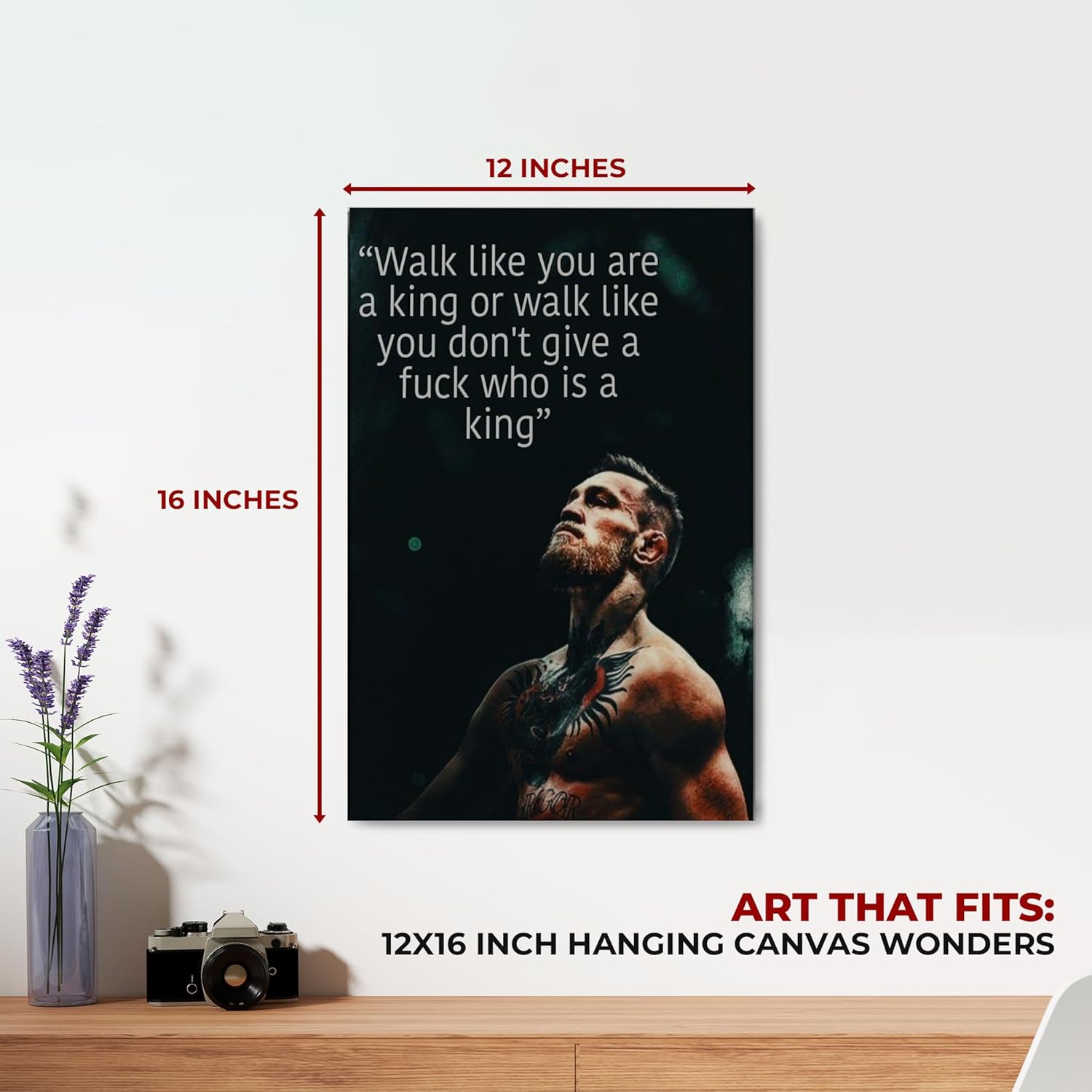 Conor McGregor Quote Wall Canvas Set of 1