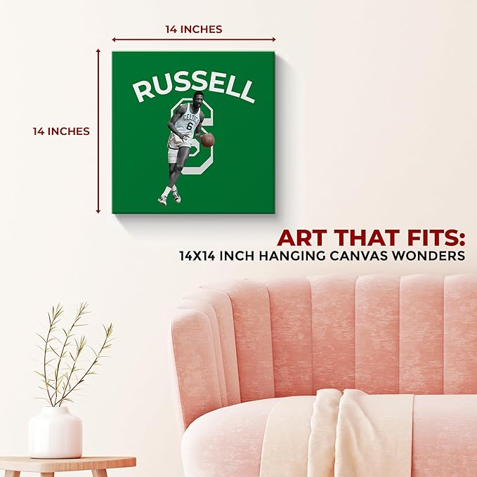 Bill Russell Wall Canvas Set of 1