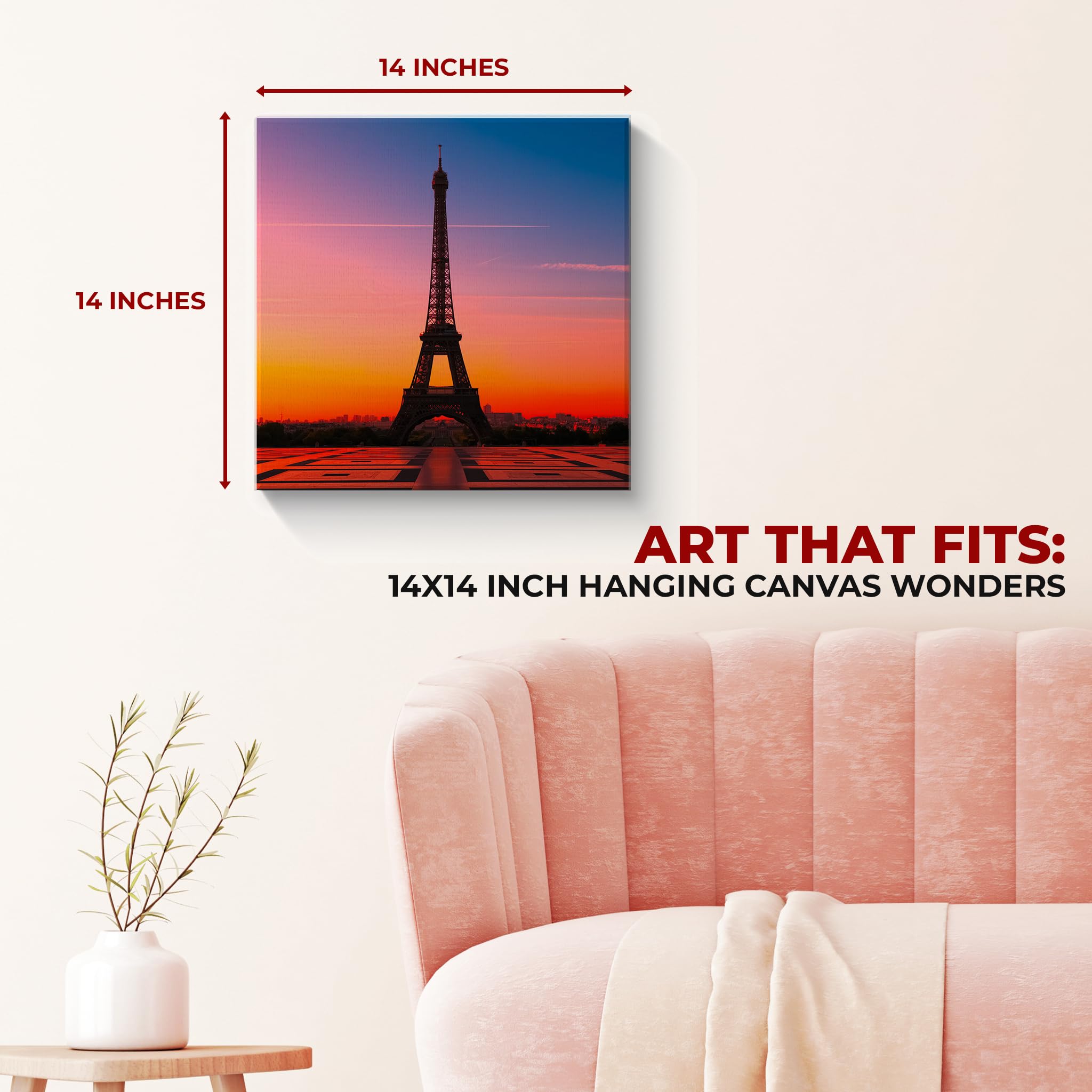 Paris Wall Canvas Set of 1