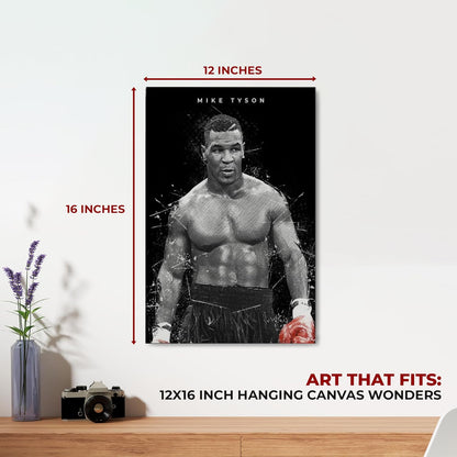 Mike Tyson Wall Canvas Set of 1 Set of 1 - 12x16