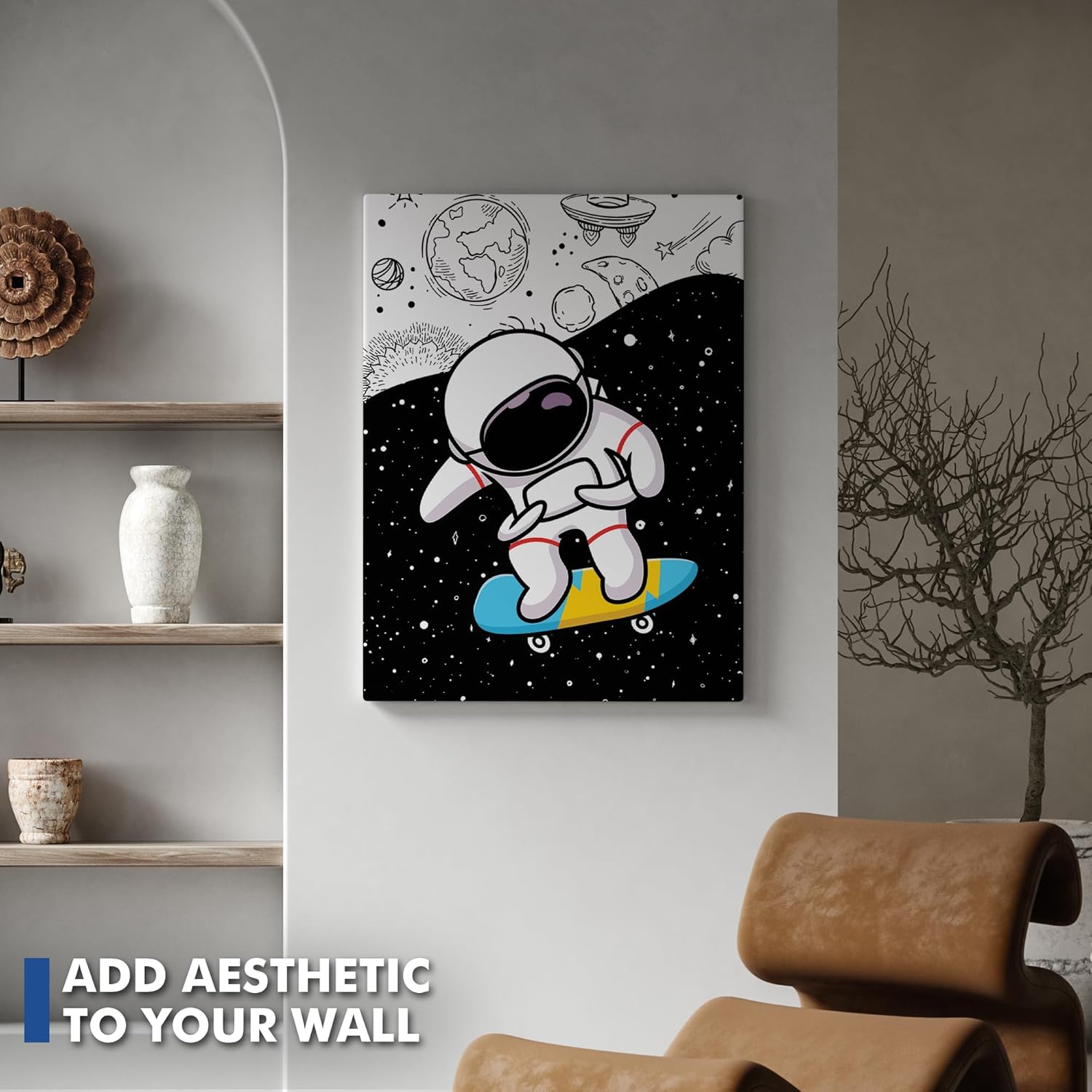 Outer Space Wall Canvas Set of 1