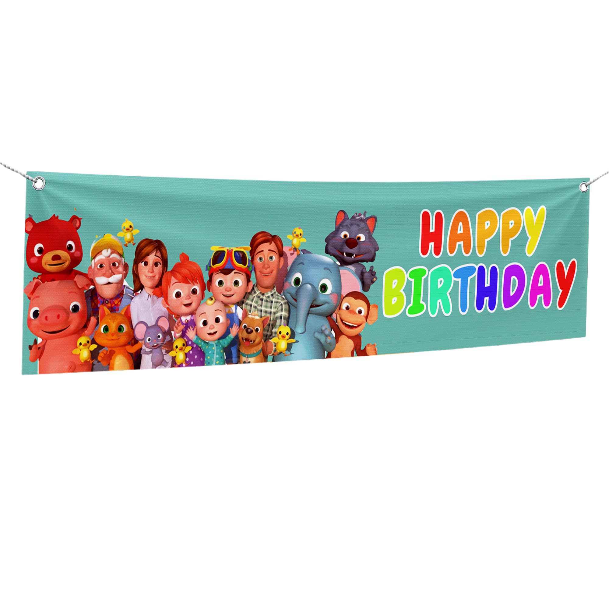 Cocomelon Birthday Large Banner