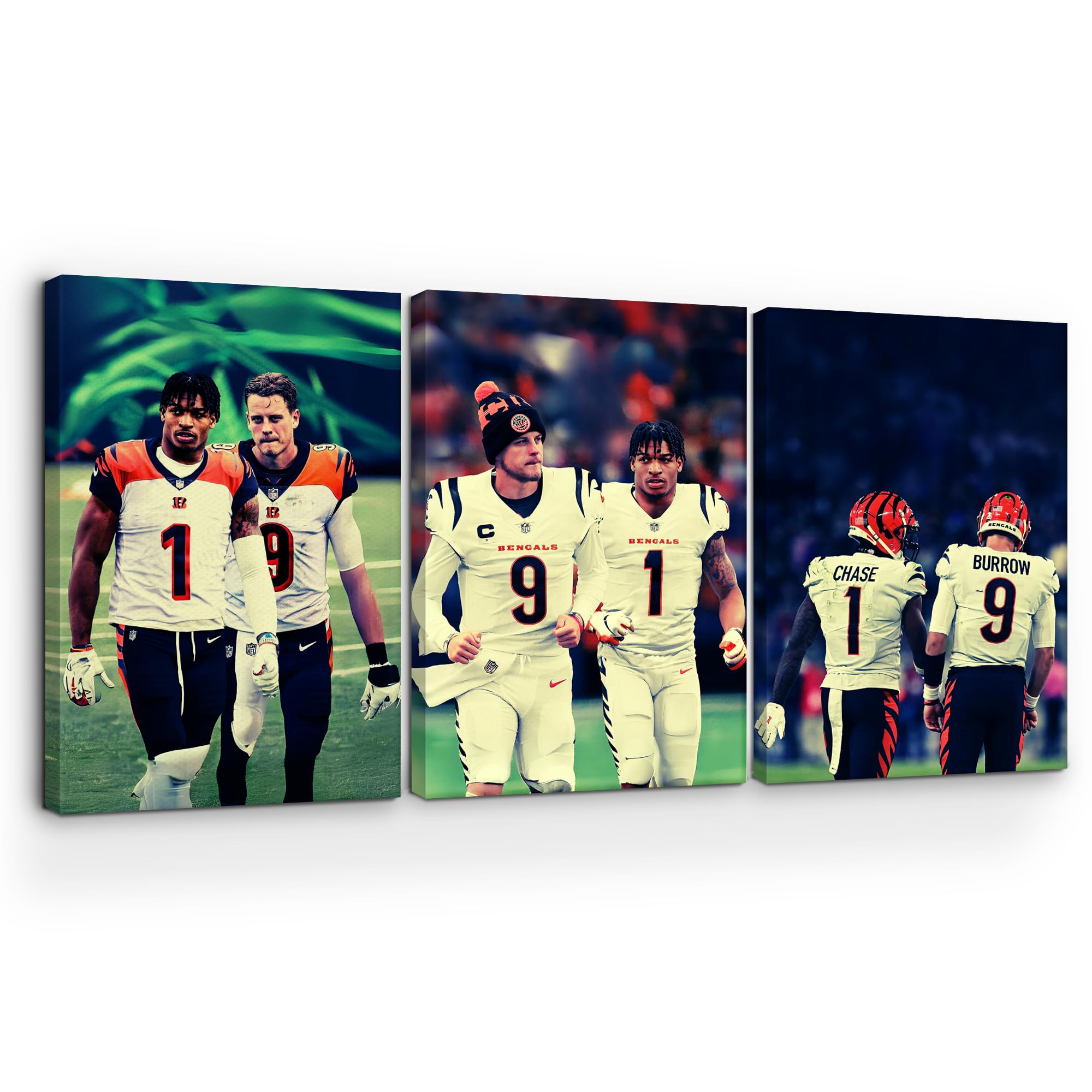 Joe Burrow & Ja'Marr Chase Wall Canvas