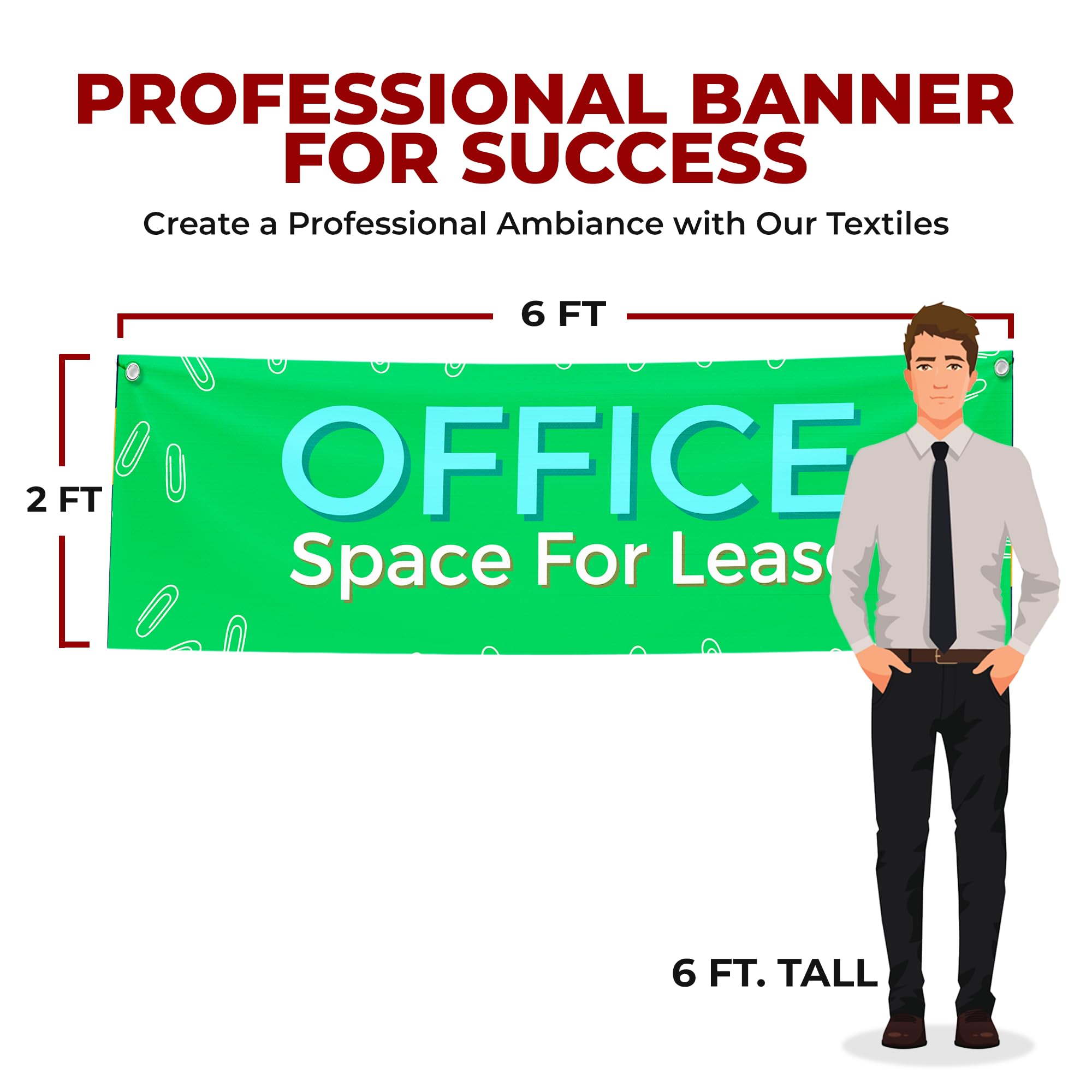 Office Space For Lease Large Banner