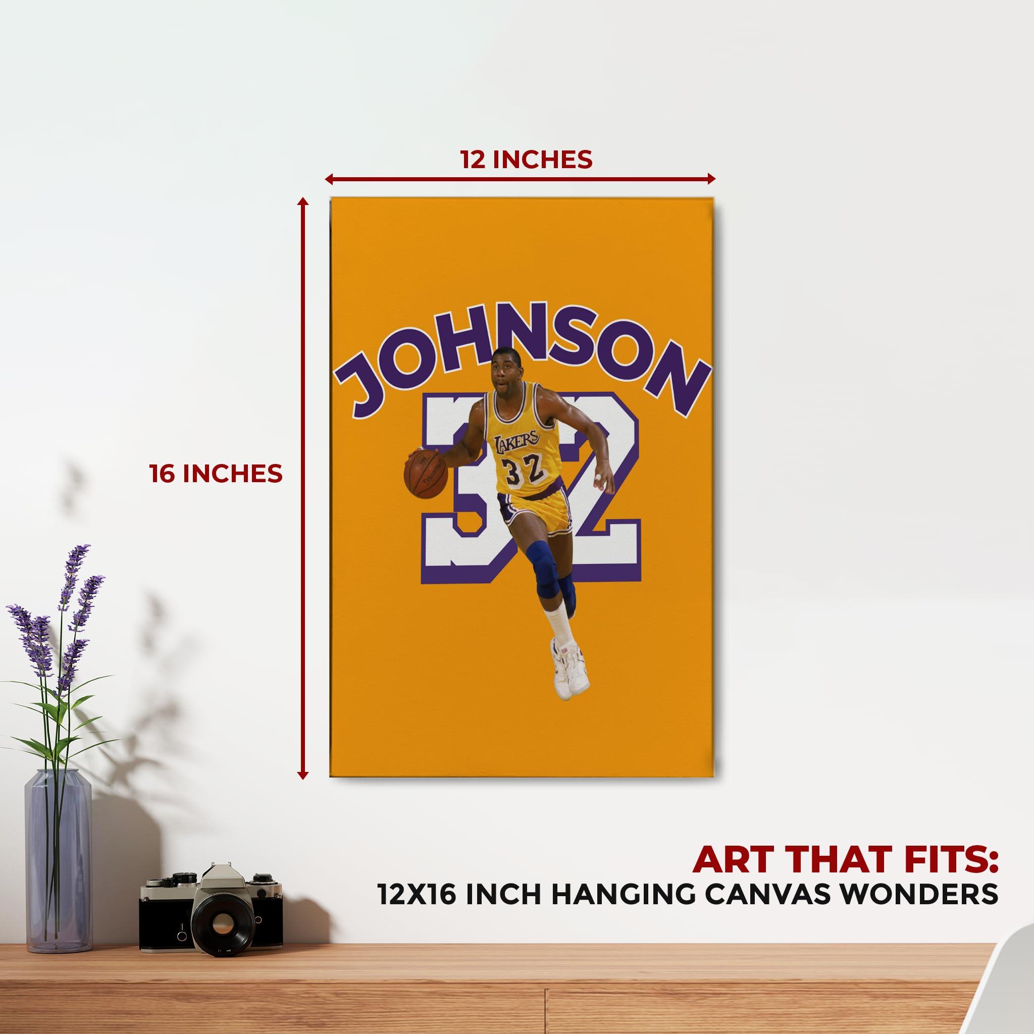 Magic Johnson Wall Canvas Set of 1