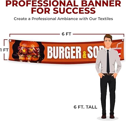 Burger and Soda Large Banner