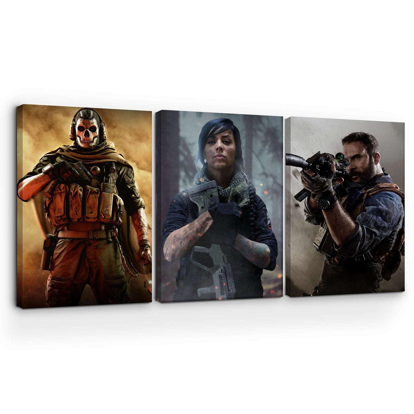 Call Of Duty Wall Canvas Set of 1 Set of 3 - 16x24