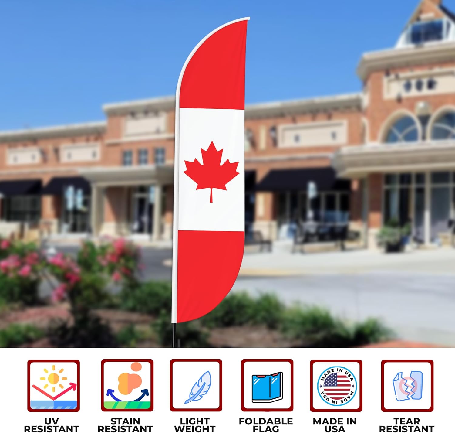 Canada Feather Flag / Swooper Flag