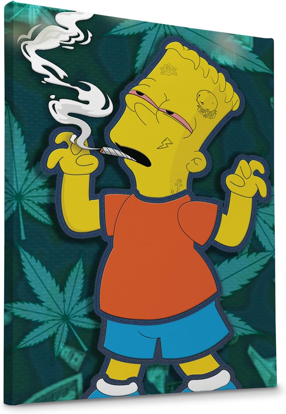 Simpsons Weed Wall Canvas Set of 1