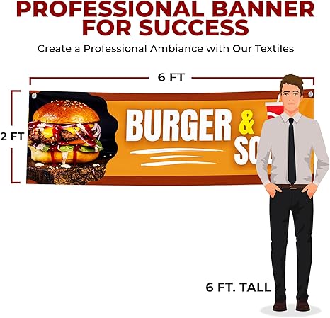 Burger and Soda Large Banner