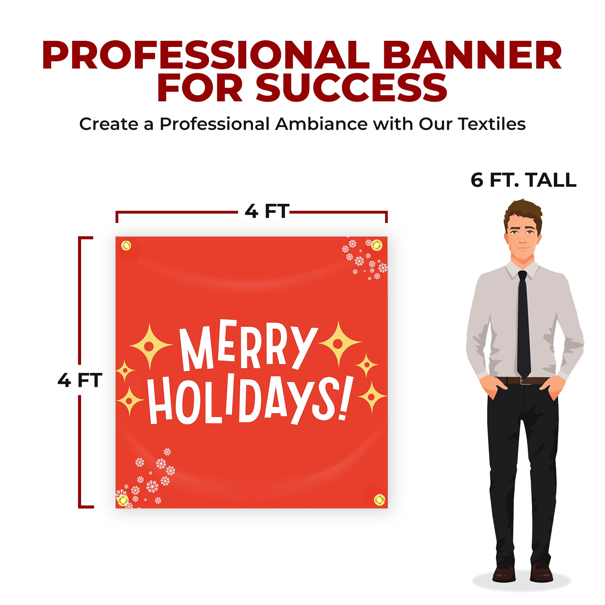 Merry Holidays Large Banner