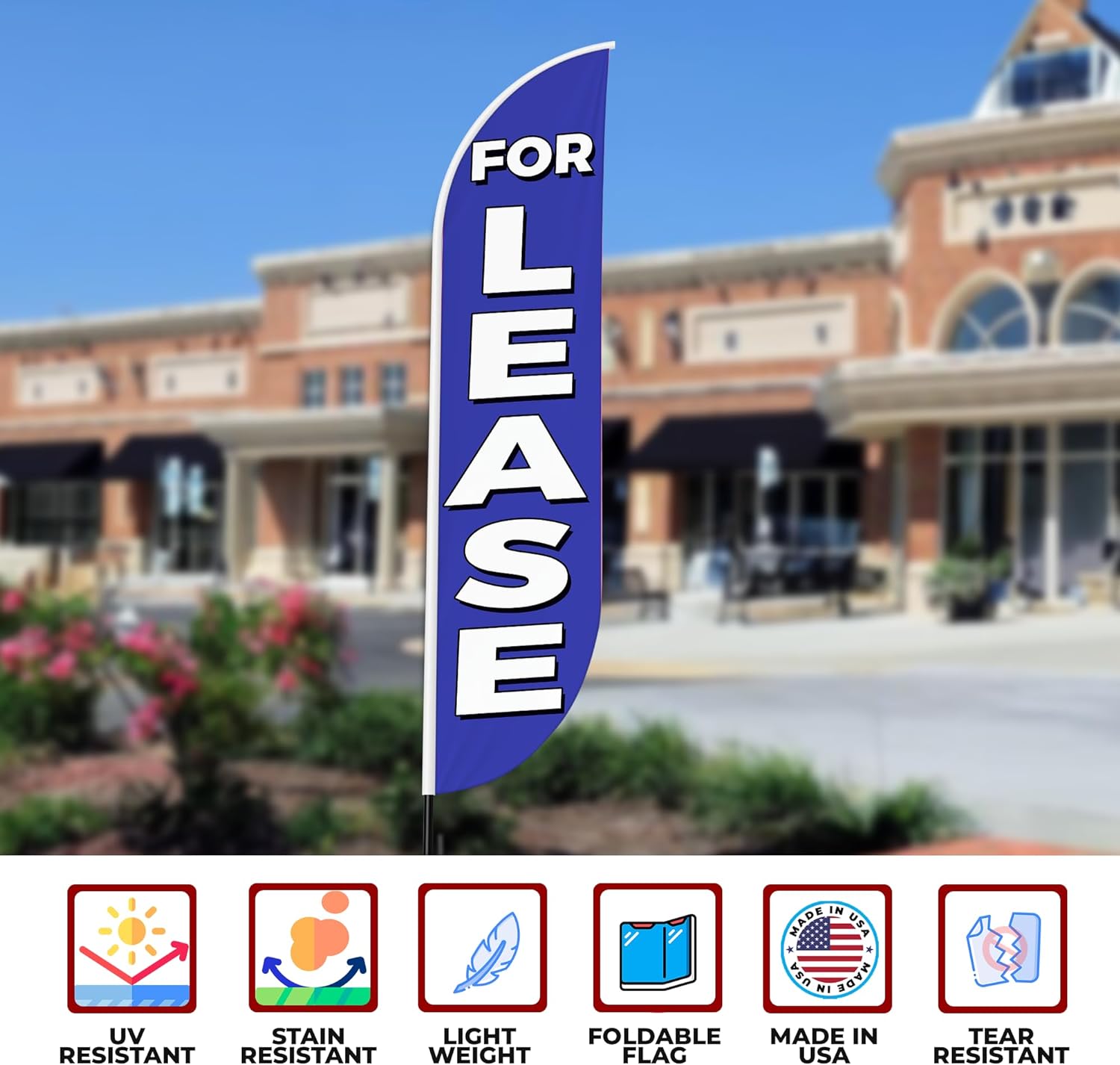 For Lease Feather Flag / Swooper Flag