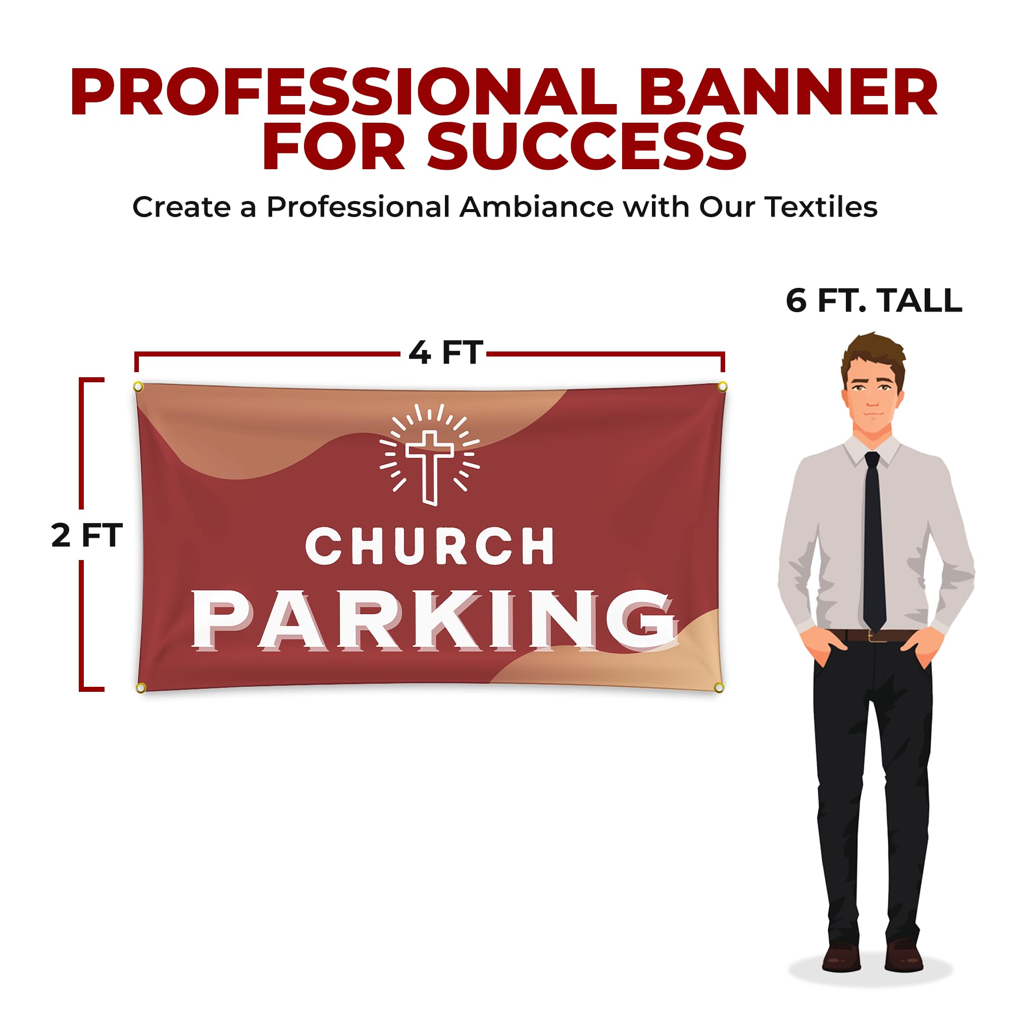 Church Parking Large Banner