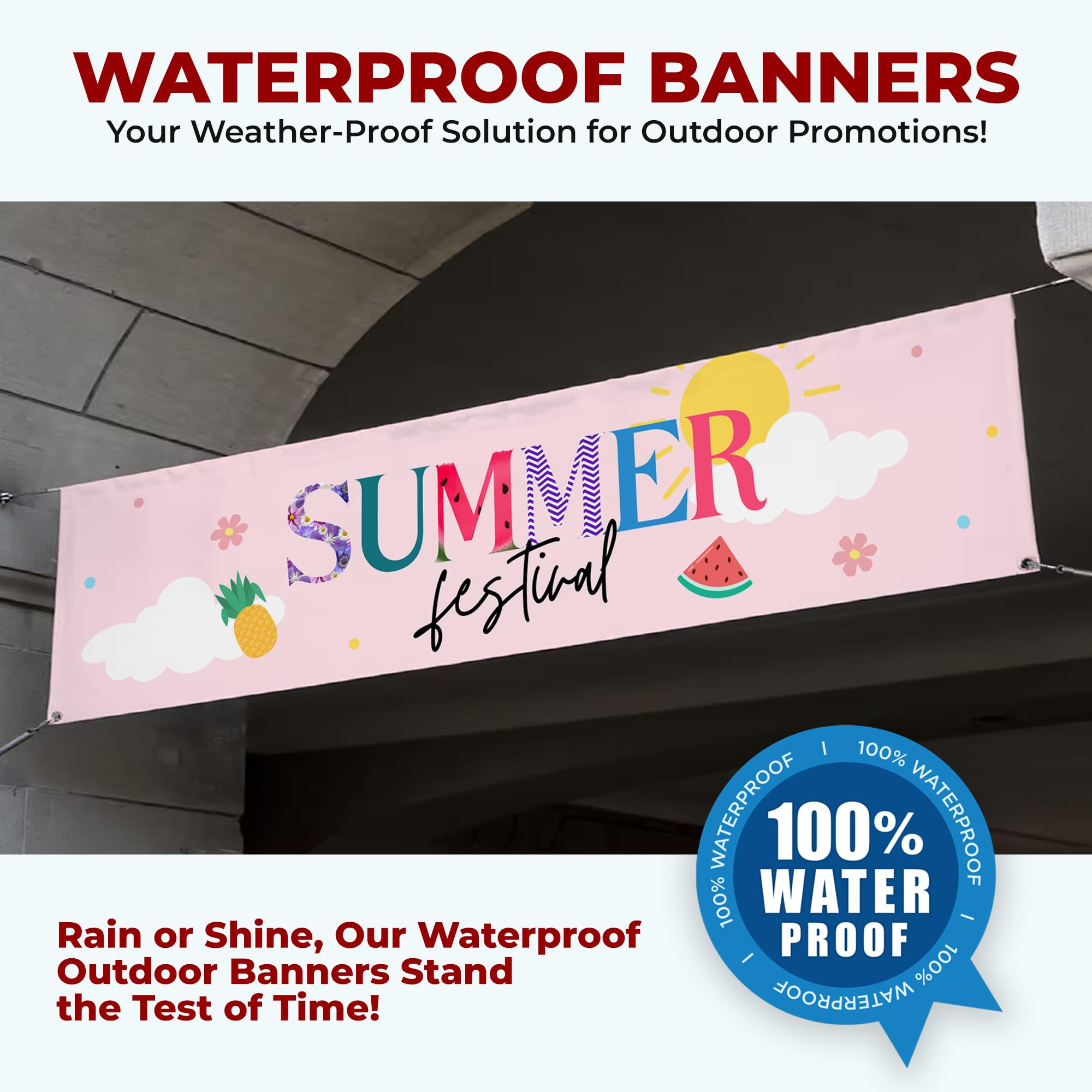 Summer Festival Large Banner