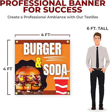 Burger and Soda Large Banner