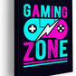 Gaming Zone Wall Canvas Set of 1