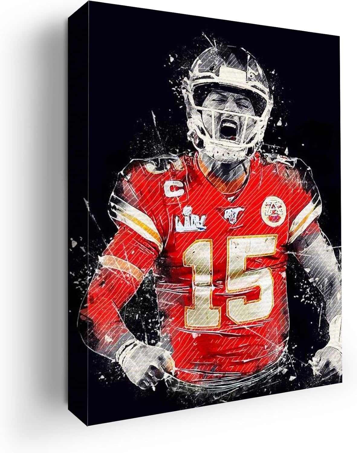 Patrick Mahomes Wall Canvas Set of 1