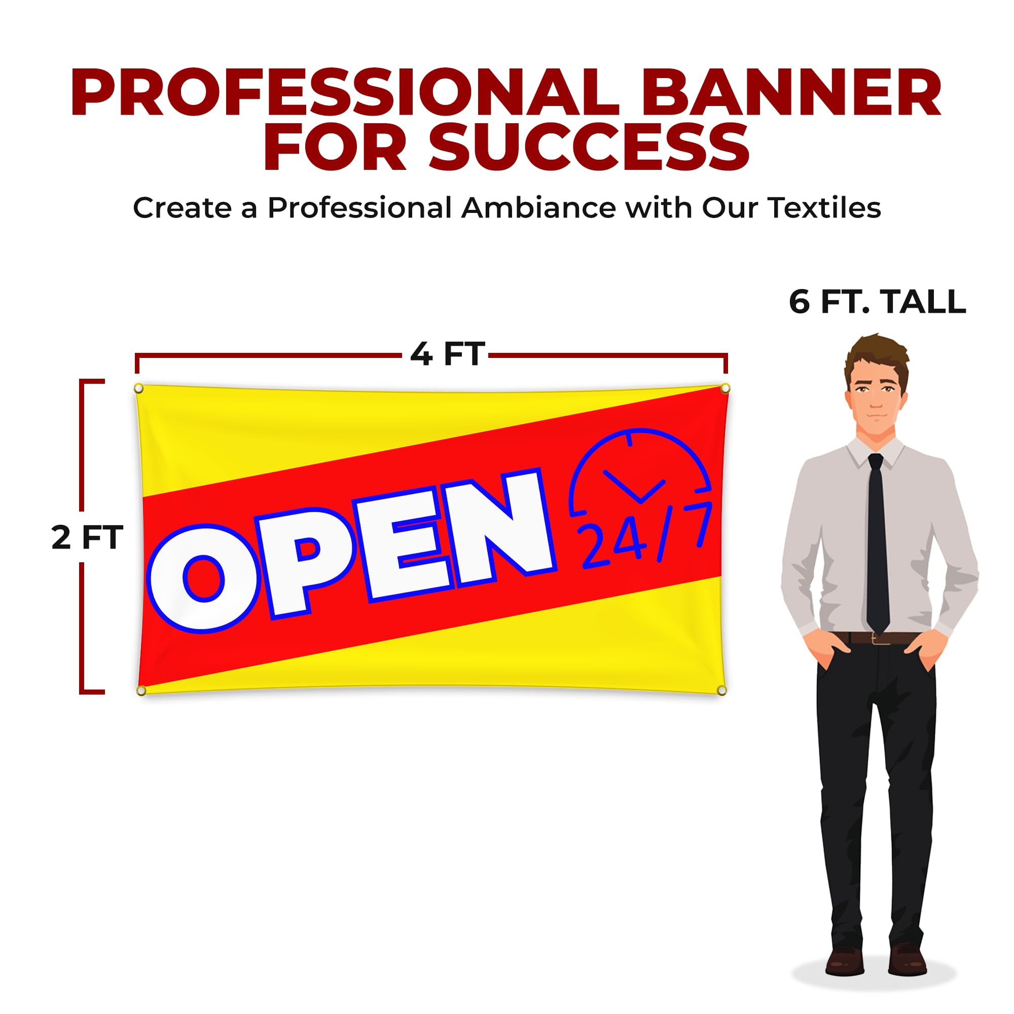 Open 24x7 Large Banner