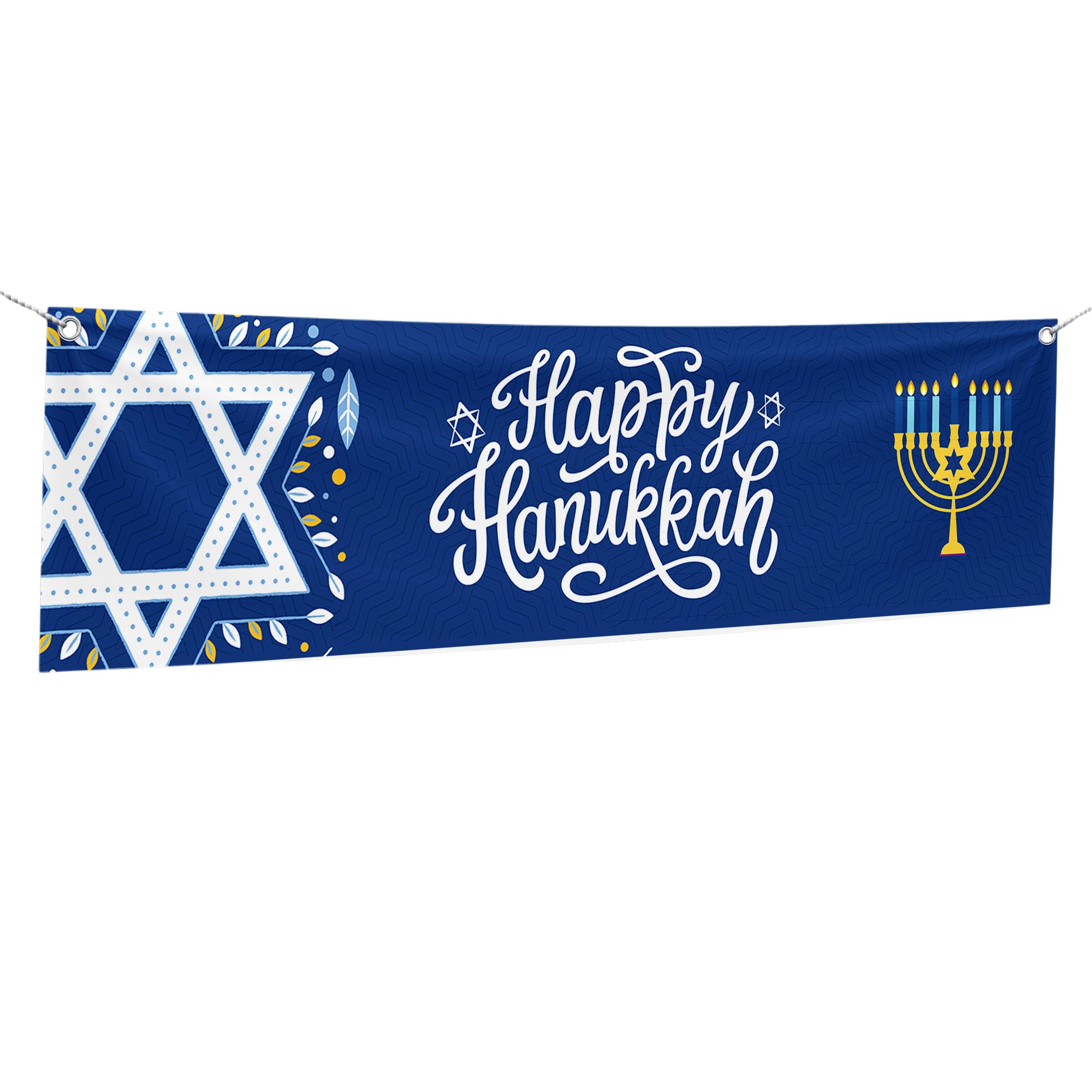 Happy Hanukkah Large Banner